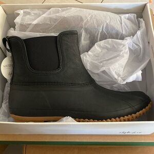 Style & Co. Womens Harlii Faux Leather Pull-on Ankle Boots Black